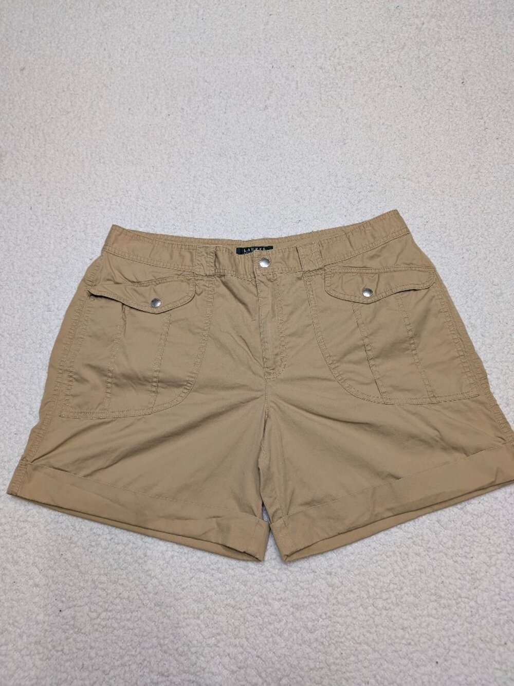 Lauren Ralph Lauren Khaki Utility Shorts Size 16